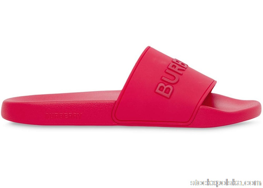 Burberry Embossed Logo Slides Bright Red80417371