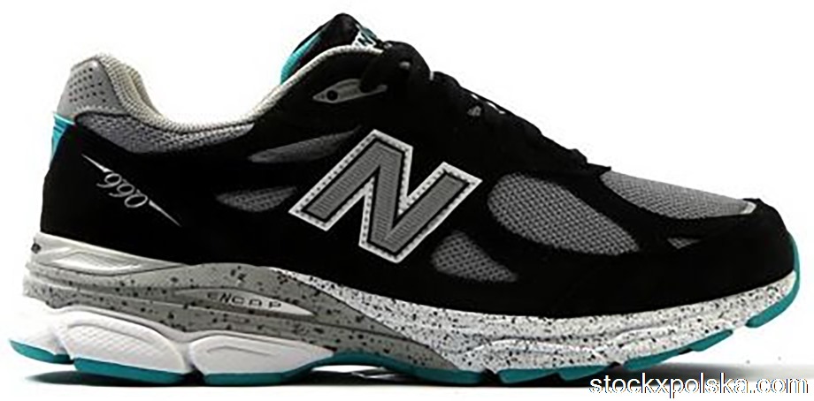 New Balance 990v3 Black Grey TealM990OB3