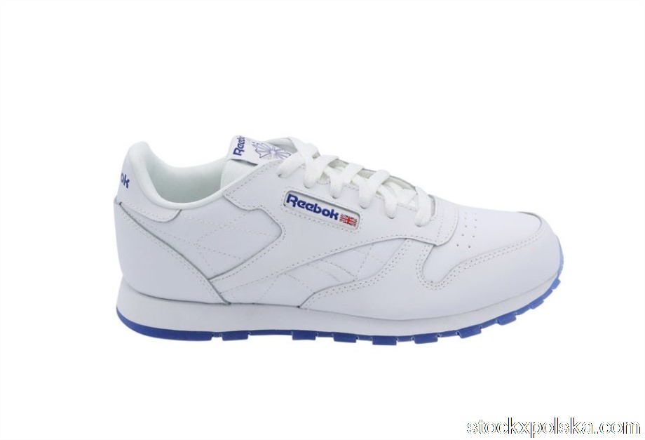 Reebok CL Leather Ice White Royal (GS)CN7334