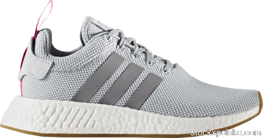 adidas NMD R2 Grey Shock Pink (W)BY9317