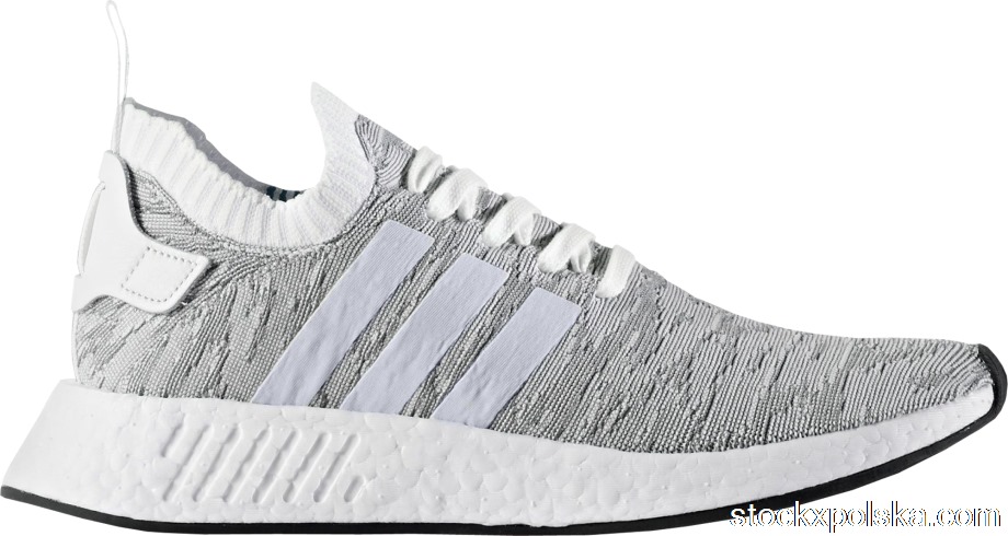 adidas NMD R2 Primeknit White BlackBY9410