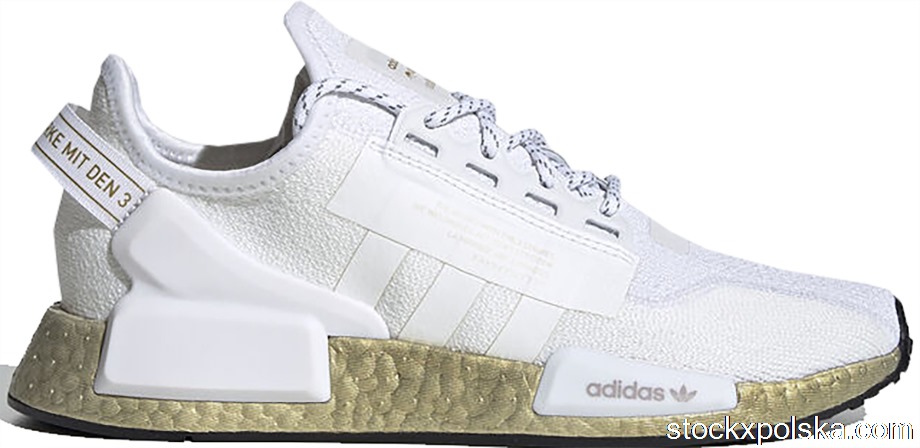 adidas NMD V2 Cloud White Gold Metallic (W)FW5450