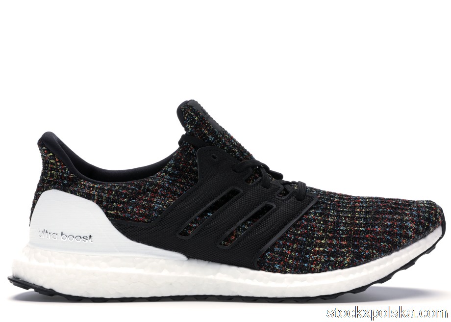 adidas Ultra Boost 4.0 Black Multi-Color White Heel CageF35232